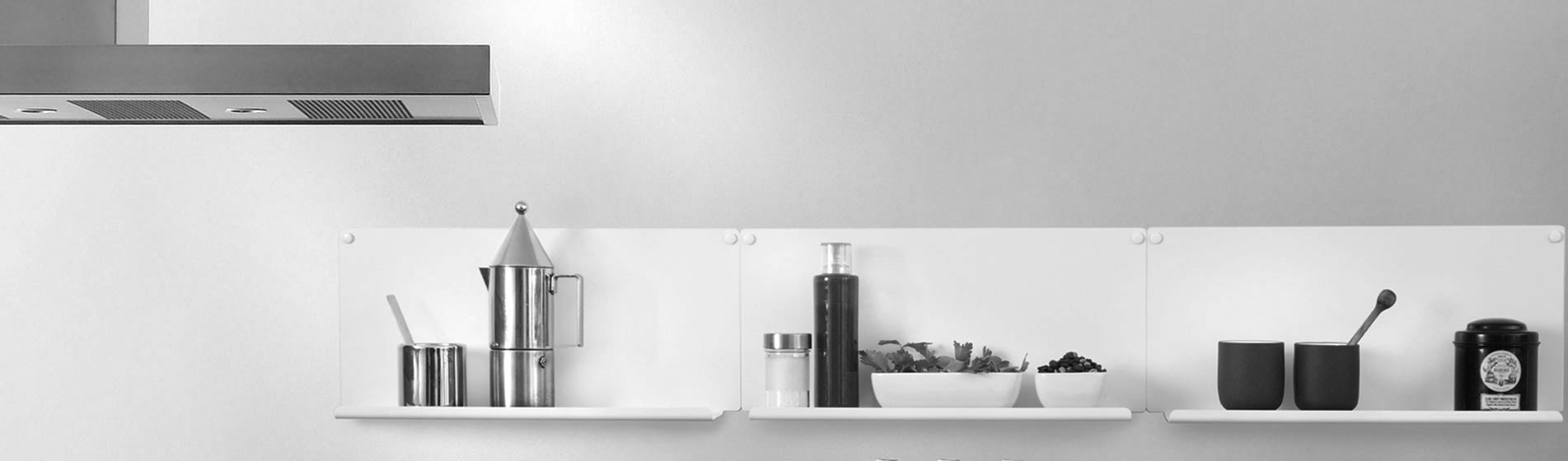 Mensole per cucina colorate