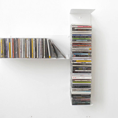 Libreria/Porta CD in meallo I, bianco - Trend Pop - Acquista su Ventis.